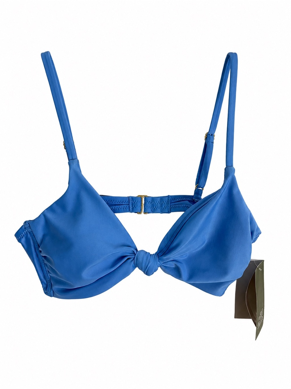 Forever 21 Royal Blue Knot-Front Bandeau Bikini Top